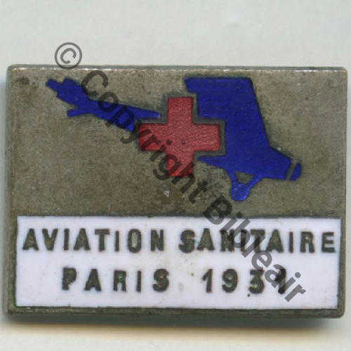 AVIATION SANITAIRE PARIS  CIVIL Argente  SM sans attache Src.grandspins13 180EurInv 